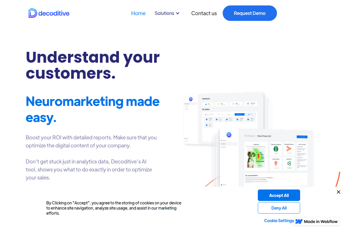 Captura de pantalla del sitio web Decodinew